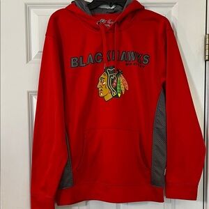 Mens Majestic Chicago Blackhawk's hoodie,  performance,  excellent condition